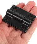 Four Pack Adjustable Torque Stop Positioning Hinges for Cabinet Doors Stainless Steel Friction Hinges held in hand
