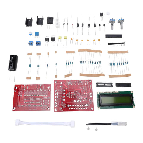 Adjustable DC Power Supply DIY Kit With LCD Display And Short Circuit Protection, Variable Output From 0.01 To 2 Amps, Linear Regulation For Minimal Ripple, Tinker Friendly Pro Grade Tool For Industrial Pros And Automotive Hobbyists assembled parts