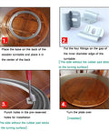 Heavy Duty Rotating Turntable Base With 360 Degree Ball Bearing installation steps for wood table.