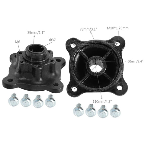 Beefed Up 4WD Rear CV Axle Shaft And Suspension Brake Kit for ATV UTV Go Kart Quad Buggy Golf Cart includes hubs with bolts