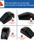 RV Awning End Cap Cover Replacement 643923 Compatible With Lippert Solera Awnings Front Idler and Motor Cover black views