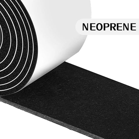 Easy Peel And Stick Weather Stripping Door Seal Foam Tape No Tools Needed One Inch By One Eighth Inch By Thirty Three Feet, roll view.