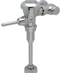 Exposed Aquaflush Manual Diaphragm Flush Valve With 3.5 GPF Sweat Solder Kit Cast Chrome Wall Flange ADA Compliant Handle