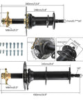 Heavy Duty Rear Axle Differential Shaft 30 Inch 760mm, 16T Drive, 3 Hole Wheel Hub Spacing 78mm And 156mm, Disc Rotor Compatible