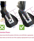 Diagram showing correct installation of Whale Tail Hydrofoil Stabilizer for Boat Outboards 8 To 40 HP with measurements.
