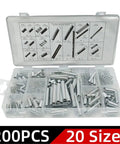 200 Pieces Tension And Compression Spring Kit With Electrical Torsional Extension Springs Perfect For DIY Repairs And Machinery Hacks To Get Your Projects Crisp And Rock Solid Fast. 20 sizes in plastic case