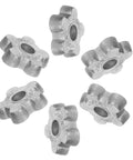 Top Shelf 6 Pack Aluminum Gas Valve Handwheel Hexagon Replacement Handle For Cylinder Regulators Quick Swap Tool Easy Install No Tools Needed, six handles