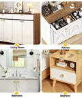 Living room, kitchen, bathroom, and bedroom furniture featuring 10 Pack Brushed Gold Cabinet Knobs With Flower And Pumpkin Style Design