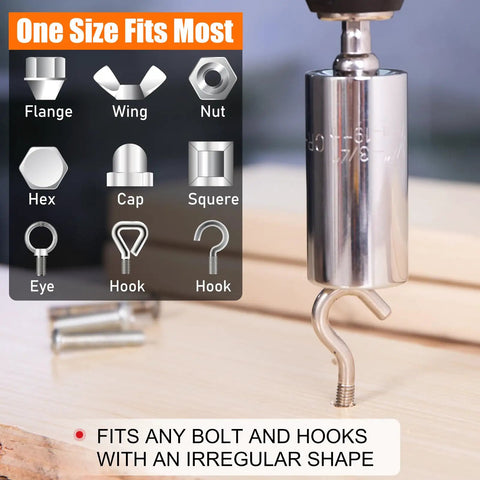 Universal Socket Set For Seven To Nineteen Millimeters And Eleven To Thirty Two Millimeters With A Multi Function Socket Tool