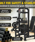 2-In-1 Seated Leg Extension And Leg Curl Machine For Home Gyms Selectorized Dual-Function Strength Training Equipment in steel