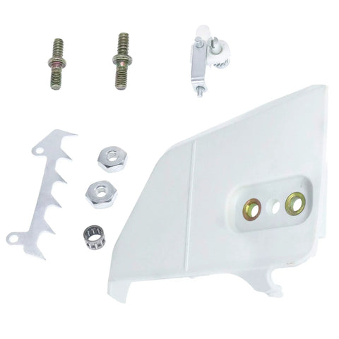 Heavy Duty Chainsaw Repair Kit Featuring Plug And Play Sprocket Cover Bumper Spike Chain Tensioner Plus Bearing Cage For Stihl Models, containing metal parts