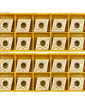 20 Pack CNMG431 Carbide Turning Inserts For Lathe Machining Steel And Stainless Steel With PVD Coating High Precision Finish