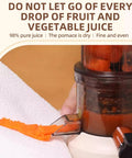 Aynefy 200W Cold Press Juicer With Wide Feed Chute For Whole Fruits extracting fine vegetable juice with minimal pulp.