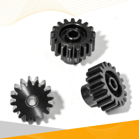 0.8M Pinion Gear Set Hardened Steel 3.175mm Shaft 16T 17T 18T With Screws And Hex For Tamiya Traxxas Arrma Axial Losi HPI 1/10 RC Car