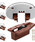 Drawer Track Repair Kit With Bottom Mount Rails For No Fuss Easy Installation Plastic And Metal Drawer Glides Replacement Slides Guides And Hardware For Dressers, Cabinets, And Bedroom Furniture