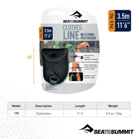Lightweight Portable Camping And Travel Clothesline For Backpacking Hiking Bike Touring And More Quick To Attach With Hooks And Tensioners No Clothespins Needed Bead Grip Cords Secure Wet Gear Adjustable Length For Any Space packaging 11'6'' length