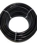 Coiled black PU pneumatic tubing, 6mm x 4mm, 12m length