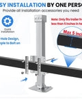 Installation guide for Heavy Duty 8000 Lb Trailer Jack With 28.8 Inch Lift, Cordless Drill Compatible 20-24V