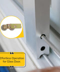 Close-up of Patio Door Roller Tandem With Steel Wheel, Dual 1-1/4 Inch Wheels Deliver Strong Support And Smooth Gliding installation