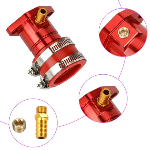 Intake Manifold Inlet Pipe Adapter Kit For Predator 301cc 420cc 459cc Engines And GX340 GX390 GX270 Carburetors VM34 Compatible