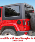 Jeep Wrangler JK Fuel Filler Door Cap Cover Accessory For 2007 2017 2 Door 4 Door Rubicon Sahara Unlimited US Flag fitted on rear