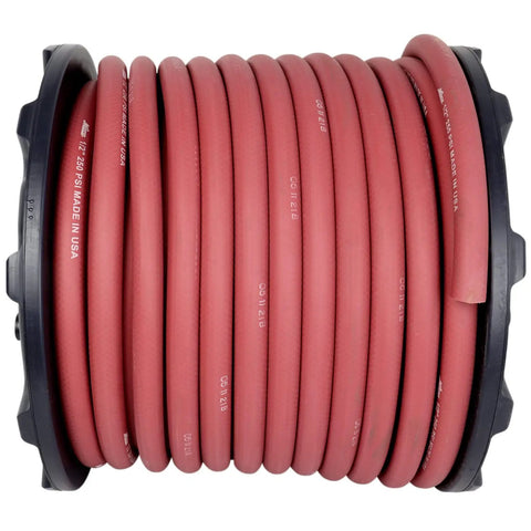 150 Foot One Half Inch ID EPDM Rubber Air Hose, Heavy Duty Build, Kink Resistant, Made In USA, 250 PSI, Coiled View