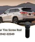 Heavy Duty M12 X 1.5 Extended Wheel Studs Paired With 48mm Hub Bolts For Secure Lug Nut Mounting Steel Tire Hardware Kit on vehicle.