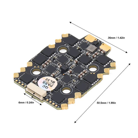 BLHeli 32 4 In 1 ESC For FPV Drones, Beefy 70A Continuous, 150A Peak, Pro Grade 2 To 8S Lipo, 20 By 20 Stack dimensions