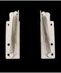 Heavy Duty Flip Up Storage Box Hinges 2 Pack Rust Resistant Cold Rolled Steel Slow Close Spring Action Ultra Smooth Lid Lifts Quiet Durable Performance, white spring hinge pair