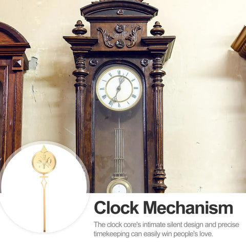 Antique wall clock with durable metal pendulum replacement for wall clocks and DIY timepiece projects visible.