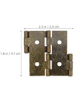 Heavy Duty Folding Double Hinges Set In Cold Rolled Steel 20 Pack Old School Retro Vibe With Flexible Opening For Screen Doors Room Dividers Study Panels And Vintage Home Decor, 2.1 x 1.8 in