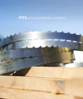 125 Inch Sawmill Bandsaw Blades Five Pack DoubleHard 10 Degree All Purpose For Heavy Duty Wood Cutting And Milling Durable Steel Blades