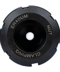 Top view of R8 ER40 Collet Chuck Milling Shank Holder With 7/16-20 Drawbar Thread showing clamping nut detail.