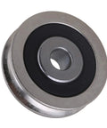 Heavy Duty Bearing Steel Cable Pulley 2 Pack U Shape Groove Wheel 6x30x8mm With 782 Lbs Load Capacity For Industrial Equipment And Gear Maintenance For Workshop And Shop Floor Use, steel pulley wheel