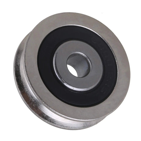 Heavy Duty Bearing Steel Cable Pulley 2 Pack U Shape Groove Wheel 6x30x8mm With 782 Lbs Load Capacity For Industrial Equipment And Gear Maintenance For Workshop And Shop Floor Use, steel pulley wheel