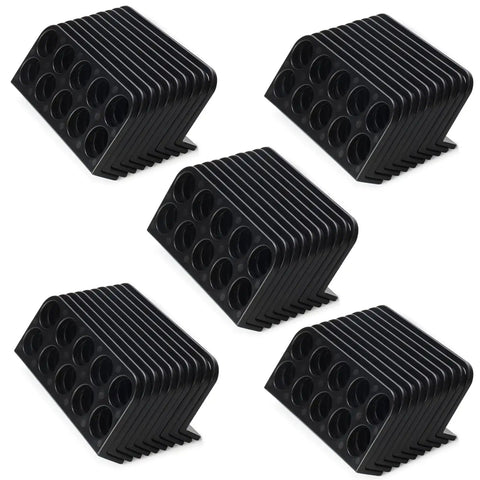 50 Pack Cable Chase Wire Brackets Heavy Duty Plastic Bracket Support Organizer Keep Cables Tidy And Neat arranged in a stack.