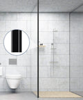 Glass shower door with black magnetic seal strip replacement roll, framed and semi-framed sliding doors, easy to cut, one roll.