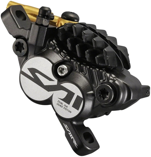 Saint Beefed-Up Disc Brake Assembly Kit J-KIT With BL-M820-B(R) And BR-M820(R) Hydraulic Calipers, black with metal pad