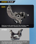 Front Left Steering Knuckle Assembly With Wheel Hub Bearing For Ford Transit Connect 2011 2012 2013 2Liter LK013 OE Replacement