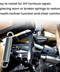 Heavy Duty Recliner Tension Spring 2 Pack Premium Replacement For Lane 7007 Furniture Care inside recliner for easy DIY repair.