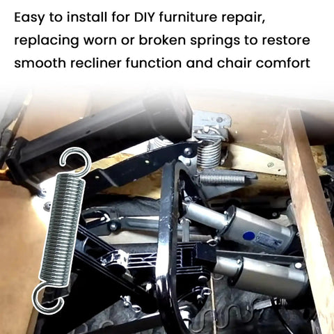 Heavy Duty Recliner Tension Spring 2 Pack Premium Replacement For Lane 7007 Furniture Care inside recliner for easy DIY repair.