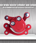 Red rear disc brake caliper with pads for Predator 212 80cc 2.5HP MM-B80 MM-B105 Motovox MBX10 MBX11 MBX12 mini bikes