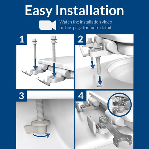 Open Front Wood Toilet Seat With Built To Last Durability And Hinges That Stay Tight Made In USA Round White Easy Installation Guide