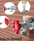 2 Pack Vacuum Breaker Replacement Kit For Outdoor Faucets And Hose Bibs Anti Siphon Frost Free Sillcock Valve Repair Kit in use