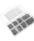 800 Pcs M2 Round Head Self Tapping Screws Kit Carbon Steel For Wood And Metal Projects Multi Size Set For Home Toolboxes