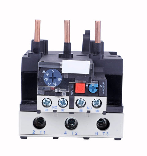 Front view of Thermal Overload Relay for Motor Protection 28-36A, Auto and Manual Reset showing control dials and terminals.