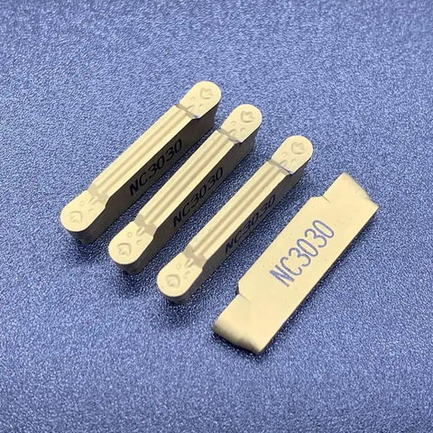 Durable Carbide Inserts For Metal Lathe Tools MRMN200 MRMN300 MRMN400 NC3020 NC3030 PC9030 CNC Lathe Cutter with NC3030 marking