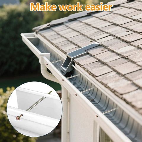 Durable Steel Gutter Screws Kit With 7 Inch Screws And Hex Socket For Roof Repair And Gutter Maintenance, 49 Pieces.