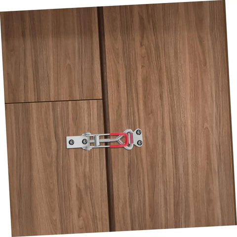 Heavy Duty Adjustable Galvanized Iron Toggle Latches With Big Grip Holding Power For Cabinets Toolboxes Doors No Brainer Install Buckle Joint Design Durable Latch Clip For Secure Closures And Quick Access on wooden cabinet doors