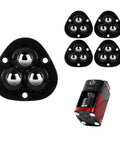 Four Pack Peel And Stick Small Appliance Swivel Casters Deliver Ridiculously Smooth Barely There Roll On Coffee Makers.